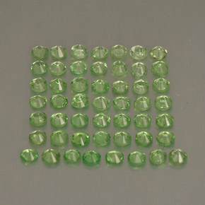 Tsavorite Garnet Gemstone in 1.7 mm Size for Sale, Tsavorite Garnet Stone in Light Green Color