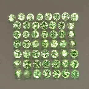 1.03 ct Green Tsavorite Garnet Stone, Natural Tsavorite Garnet in Diamond-Cut Shape for Sale