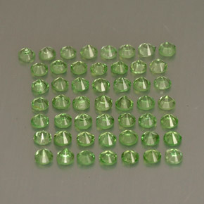 Tsavorite Garnet Gemstone in 1.7 mm Size for Sale, Tsavorite Garnet Stone in Light Green Color