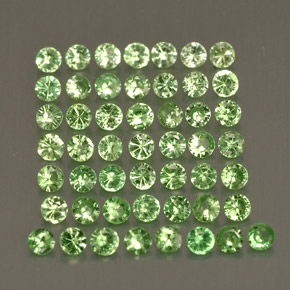 1.15 ct Green Tsavorite Garnet Stone, Natural Tsavorite Garnet in Diamond-Cut Shape for Sale