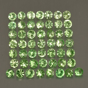 1.13 ct Green Tsavorite Garnet Stone, Natural Tsavorite Garnet in Diamond-Cut Shape for Sale