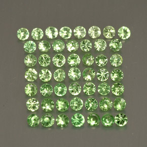 1.06 ct Green Tsavorite Garnet Gemstone, Tsavorite Garnet Gem in Diamond-Cut Shape for Sale.