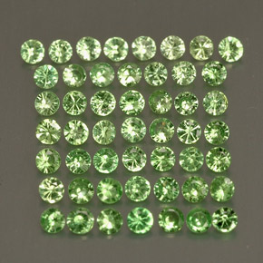 1.06 ct Green Tsavorite Garnet Stone, Natural Tsavorite Garnet in Diamond-Cut Shape for Sale