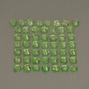 Tsavorite Garnet Gemstone in 1.7 mm Size for Sale, Tsavorite Garnet Stone in Light Green Color
