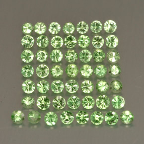 1.00 ct Green Tsavorite Garnet Stone, Natural Tsavorite Garnet in Diamond-Cut Shape for Sale