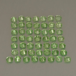 Tsavorite Garnet Gemstone in 1.6 mm Size for Sale, Tsavorite Garnet Stone in Light Green Color