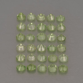 Tsavorite Garnet Gemstone in 1.9 mm Size for Sale, Tsavorite Garnet Stone in Light Green Color
