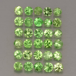 1.10 ct Green Tsavorite Garnet Gemstone, Tsavorite Garnet Gem in Diamond-Cut Shape for Sale.