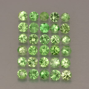 1.02 ct Green Tsavorite Garnet Gemstone, Tsavorite Garnet Gem in Diamond-Cut Shape for Sale.