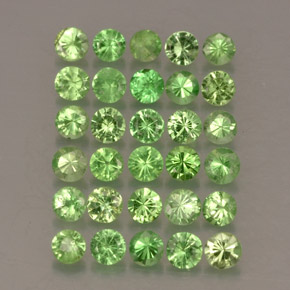 1.02 ct Green Tsavorite Garnet Stone, Natural Tsavorite Garnet in Diamond-Cut Shape for Sale