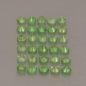 Tsavorite Garnet Gemstone in 1.9 mm Size for Sale, Tsavorite Garnet Stone in Light Green Color