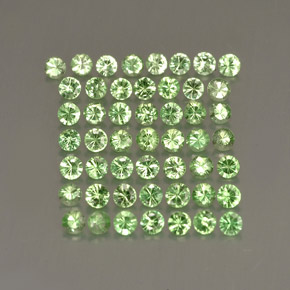 1.52 ct Green Tsavorite Garnet Gemstone, Tsavorite Garnet Gem in Diamond-Cut Shape for Sale.