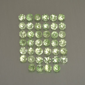 1.27 ct Green Tsavorite Garnet Gemstone, Tsavorite Garnet Gem in Diamond-Cut Shape for Sale.
