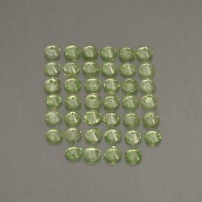 Tsavorite Garnet Gemstone in 1.7 mm Size for Sale, Tsavorite Garnet Stone in Light Green Color