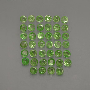 1.23 ct Green Tsavorite Garnet Gemstone, Tsavorite Garnet Gem in Diamond-Cut Shape for Sale.