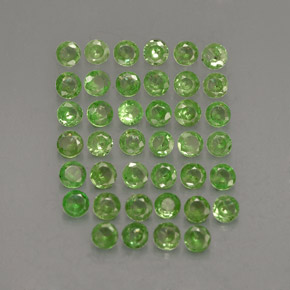 1.23 ct Green Tsavorite Garnet Stone, Natural Tsavorite Garnet in Diamond-Cut Shape for Sale