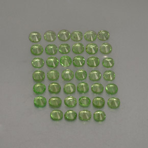 Tsavorite Garnet Gemstone in 2 mm (calibrated) Size for Sale, Tsavorite Garnet Stone in Light Green Color