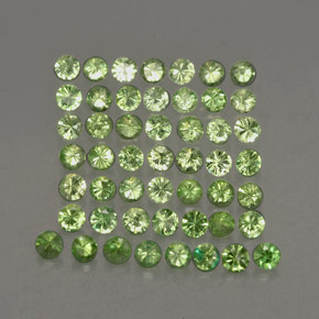 1.38 ct Green Tsavorite Garnet Stone, Natural Tsavorite Garnet in Diamond-Cut Shape for Sale