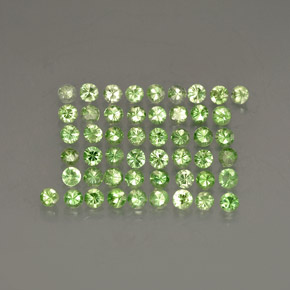 1.22 ct Green Tsavorite Garnet Gemstone, Tsavorite Garnet Gem in Diamond-Cut Shape for Sale.
