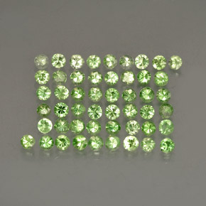 1.22 ct Green Tsavorite Garnet Stone, Natural Tsavorite Garnet in Diamond-Cut Shape for Sale