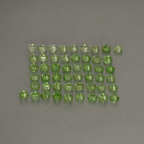 Tsavorite Garnet Gemstone in 1.7 mm Size for Sale, Tsavorite Garnet Stone in Light Green Color