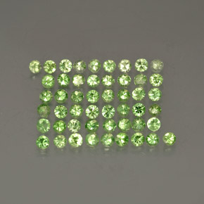 1.20 ct Green Tsavorite Garnet Gemstone, Tsavorite Garnet Gem in Diamond-Cut Shape for Sale.