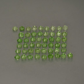 Tsavorite Garnet Gemstone in 1.6 mm Size for Sale, Tsavorite Garnet Stone in Light Green Color