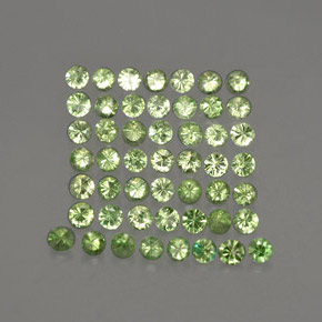 1.16 ct Green Tsavorite Garnet Gemstone, Tsavorite Garnet Gem in Round Facet Shape for Sale.