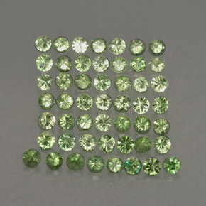 1.16 ct Green Tsavorite Garnet Stone, Natural Tsavorite Garnet in Round Facet Shape for Sale