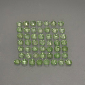 Tsavorite Garnet Gemstone in 1.6 mm Size for Sale, Tsavorite Garnet Stone in Light Green Color