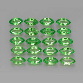 3.38 ct Green Tsavorite Garnet Stone, Natural Tsavorite Garnet in Marquise Facet Shape for Sale