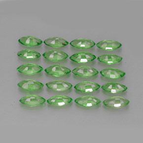 Tsavorite Garnet Gemstone in 5.1 x 2.6 mm Size for Sale, Tsavorite Garnet Stone in Chrome Green Color