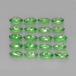 Tsavorite Garnet Gemstone in 4.9 x 2.7 mm Size for Sale, Tsavorite Garnet Stone in Chrome Green Color