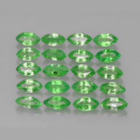 4.05 ct Green Tsavorite Garnet Stone, Natural Tsavorite Garnet in Marquise Facet Shape for Sale