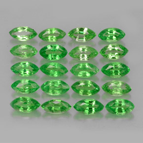 4.18 ct Green Tsavorite Garnet Gemstone, Tsavorite Garnet Gem in Marquise Facet Shape for Sale.