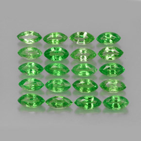 4.18 ct Green Tsavorite Garnet Stone, Natural Tsavorite Garnet in Marquise Facet Shape for Sale