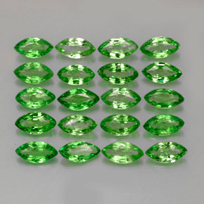 3.39 ctw Green Tsavorite Garnet Stones, Natural Tsavorite Garnet in Marquise Facet Shape for Sale