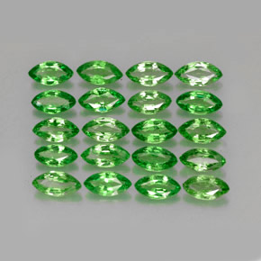 3.39 ct Green Tsavorite Garnet Stone, Natural Tsavorite Garnet in Marquise Facet Shape for Sale