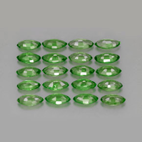 Tsavorite Garnet Gemstone in 4.9 x 2.6 mm Size for Sale, Tsavorite Garnet Stone in Chrome Green Color
