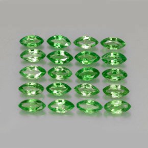 3.85 ct Green Tsavorite Garnet Stone, Natural Tsavorite Garnet in Marquise Facet Shape for Sale