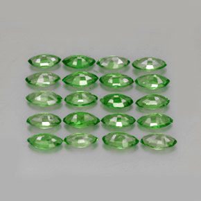 Tsavorite Garnet Gemstone in 5.3 x 2.8 mm Size for Sale, Tsavorite Garnet Stone in Chrome Green Color
