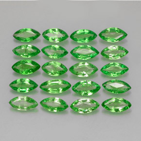3.15 ct Green Tsavorite Garnet Gemstone, Tsavorite Garnet Gem in Marquise Facet Shape for Sale.