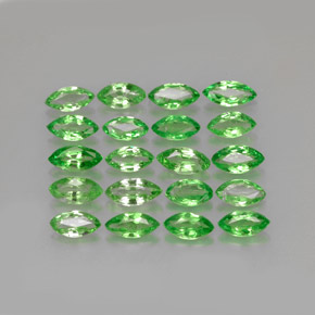 2.40 ct Green Tsavorite Garnet Gemstone, Tsavorite Garnet Gem in Marquise Facet Shape for Sale.