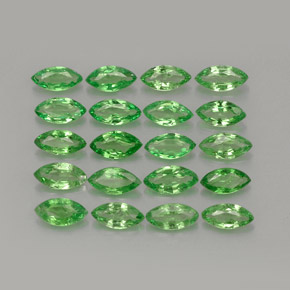 3.00 ctw Green Tsavorite Garnet Stones, Natural Tsavorite Garnet in Marquise Facet Shape for Sale