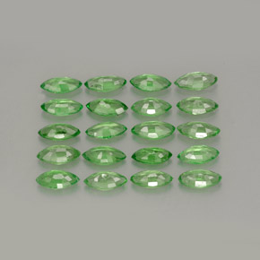 Tsavorite Garnet Gemstones in 5.2 x 2.6 mm Size for Sale, Tsavorite Garnet Stones in Bright Green Color