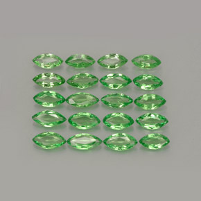 2.59 ct Green Tsavorite Garnet Gemstone, Tsavorite Garnet Gem in Marquise Facet Shape for Sale.