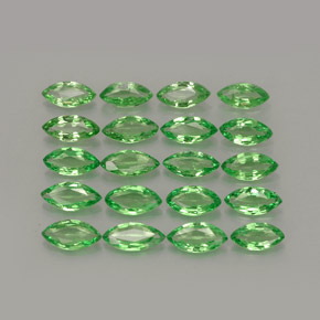 2.59 ct Green Tsavorite Garnet Stone, Natural Tsavorite Garnet in Marquise Facet Shape for Sale