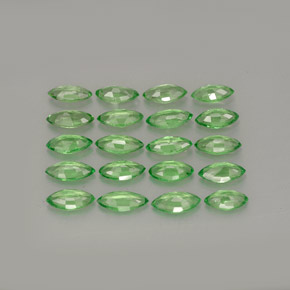 Tsavorite Garnet Gemstone in 5 x 2.5 mm (calibrated) Size for Sale, Tsavorite Garnet Stone in Chrome Green Color