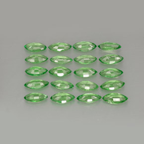 Tsavorite Garnet Gemstone in 5 x 2.5 mm (calibrated) Size for Sale, Tsavorite Garnet Stone in Green Color