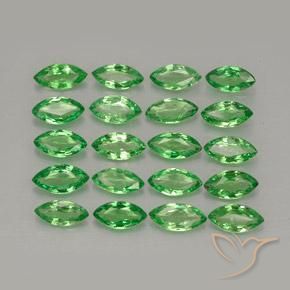 3.05 ctw Green Tsavorite Garnet Stones, Natural Tsavorite Garnet in Marquise Facet Shape for Sale